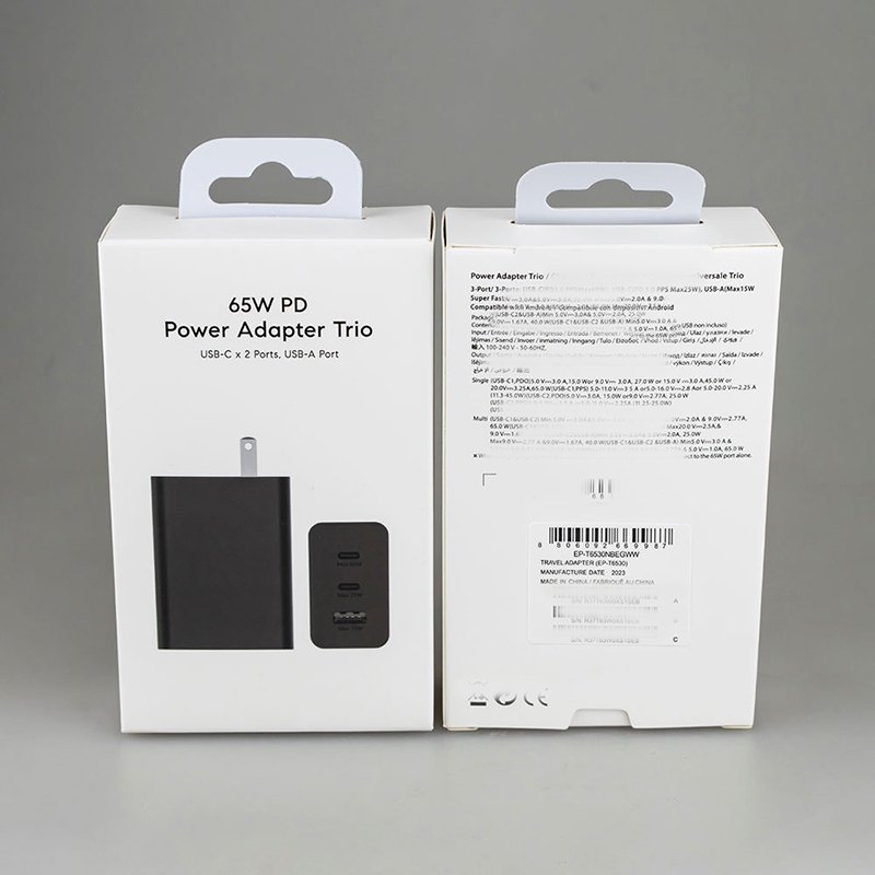 65W EP-TA6530 TYPE C Fast Charging Adapter UK EU Plug USB C Charger Phone Accessories For Samsung Galaxy Samsung Charger
