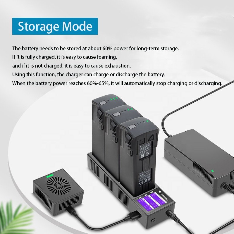 3-Port Multifunctional Drone Battery Charging Hub Fast Charging Digital Display Mavic 3 Drone Accessories For DJI Mavic 3 Pro
