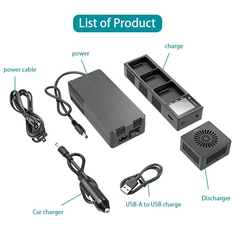 3-Port Multifunctional Drone Battery Charging Hub Fast Charging Digital Display Mavic 3 Drone Accessories For DJI Mavic 3 Pro