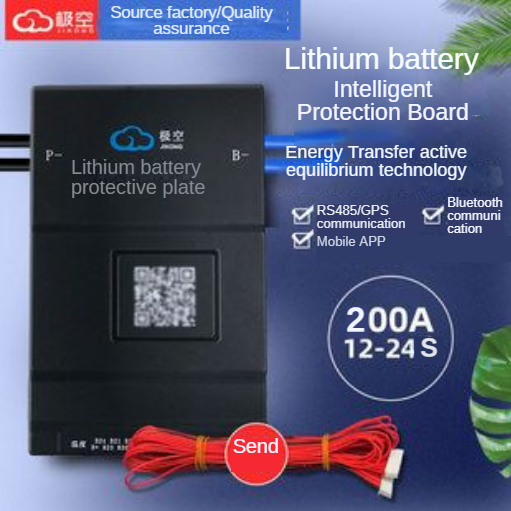 JK Lithium Battery 8-24 String 200A Active Equalization BMS Intelligent Protection Board Integrated CAN Communication