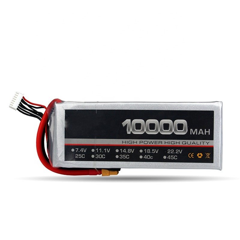 10000mAh 2S 25C lithium ion batteries for drone used of rechargeable batteries