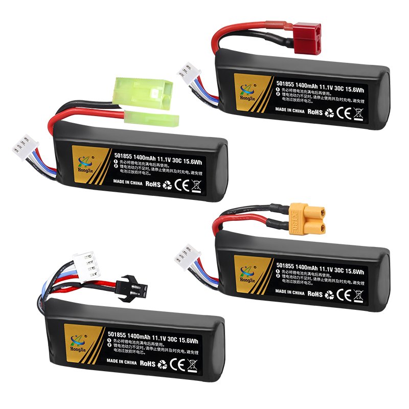 Factory 11.1V 1400mAh soft bullet gun accessories battery airsoft gun highstar lithium cell nerf guns toy electric