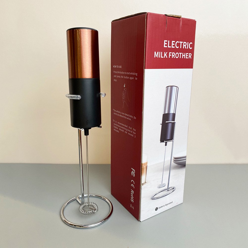 Coffee Accessories Commercial gift Mini Handheld Battery Electric Coffee Whisk Cream Bubbler Milk Frother