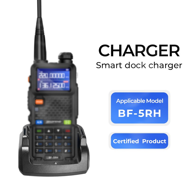 Baofeng Battery Charger UV5RH Dual Band Desktop Seat Charger 5W For Handheld Walkie Talkie BF UV5RH
