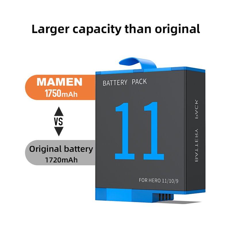 MAMEN Replacement Lithium Battery Sports Action Camera Accessories battery
