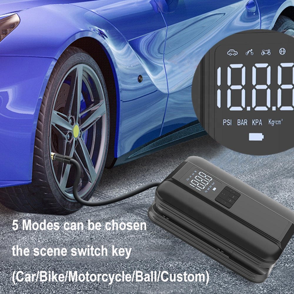 Car Accessories Gedgets Mini Portable Electric Car Air Pump cordless portable tire inflator wholesale