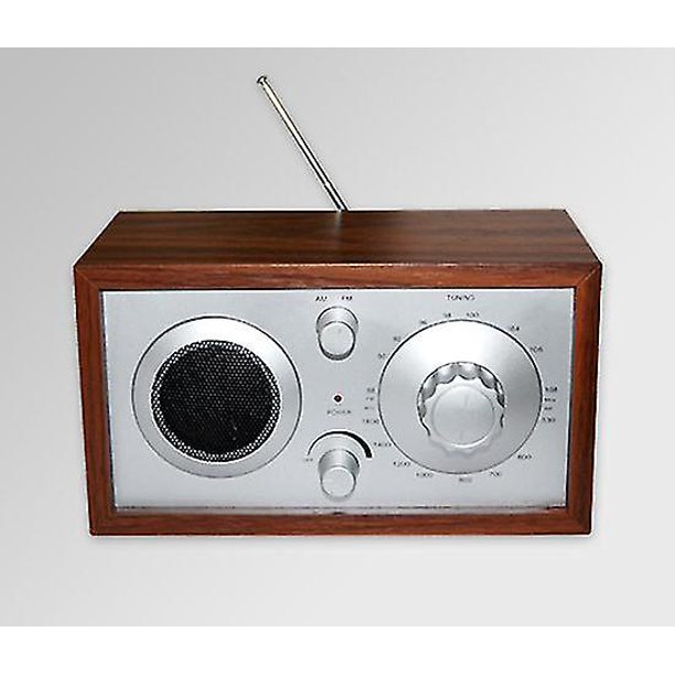 SY-602 Retro wooden radio portable desktop creative clock radio ornaments creative multifunctional home accessories radio