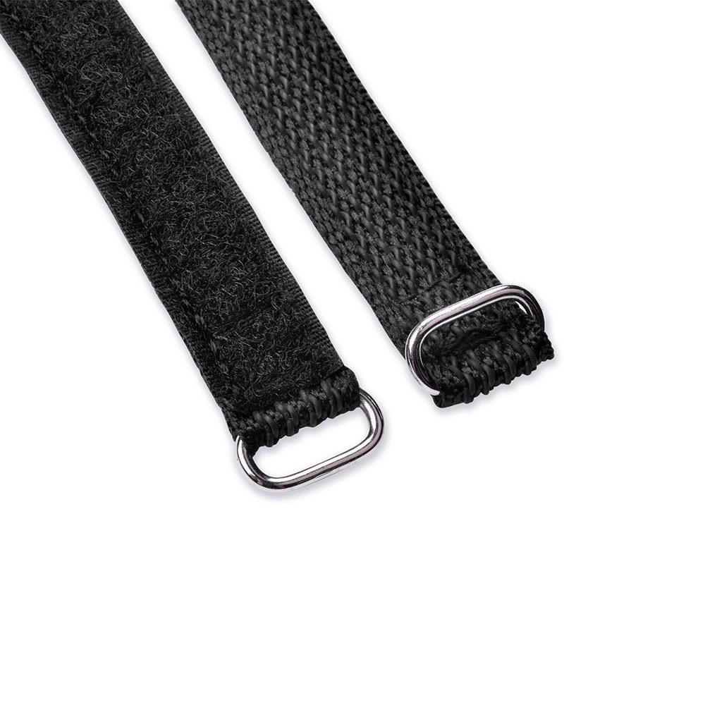 HAOYERC Super Light 15mm*200mm Black Battery Ties anglicanum Non-slip Metal Buckle with Adhesive for Drones Accessories