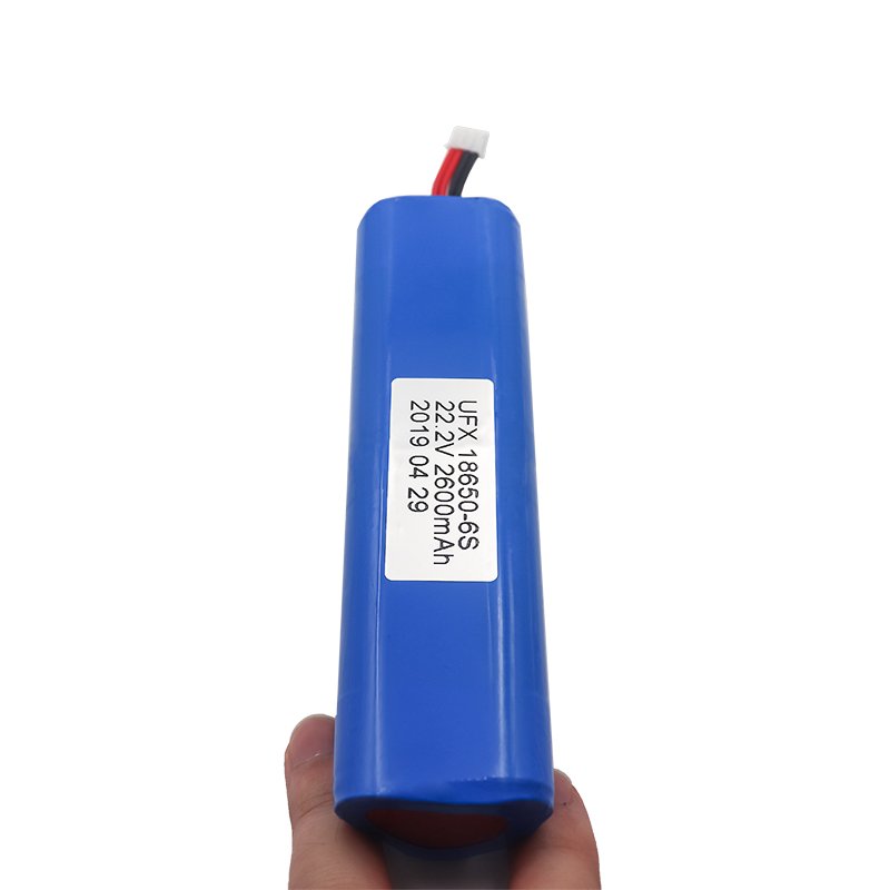 High Discharge Rate Rechargeable 18650 Lithium Ion Battery UFX 18650 2600mAh 6S Li-Ion Battery Pack 22.2V 24V For Electric Bike