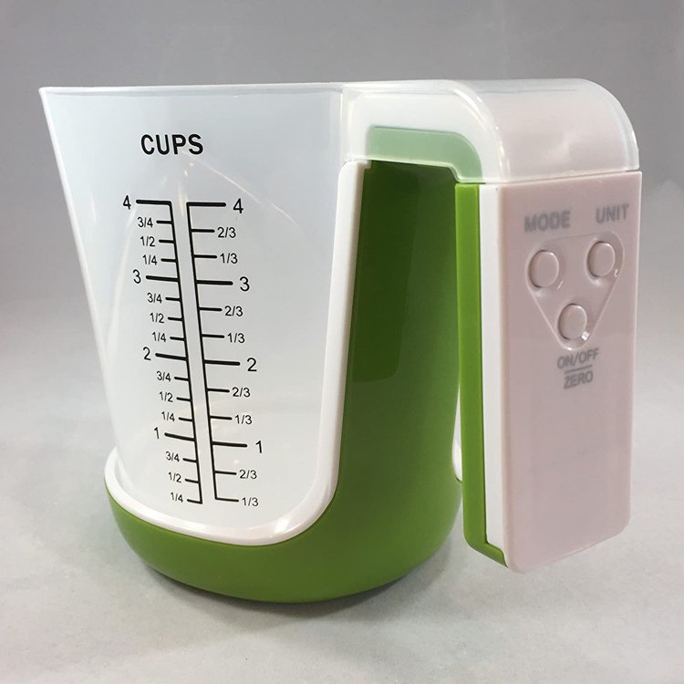Plastic Electronic Food Scale Digital Kitchen Accessories Scale Digital Display White Round Houseware Coffee Tea Milk Maker