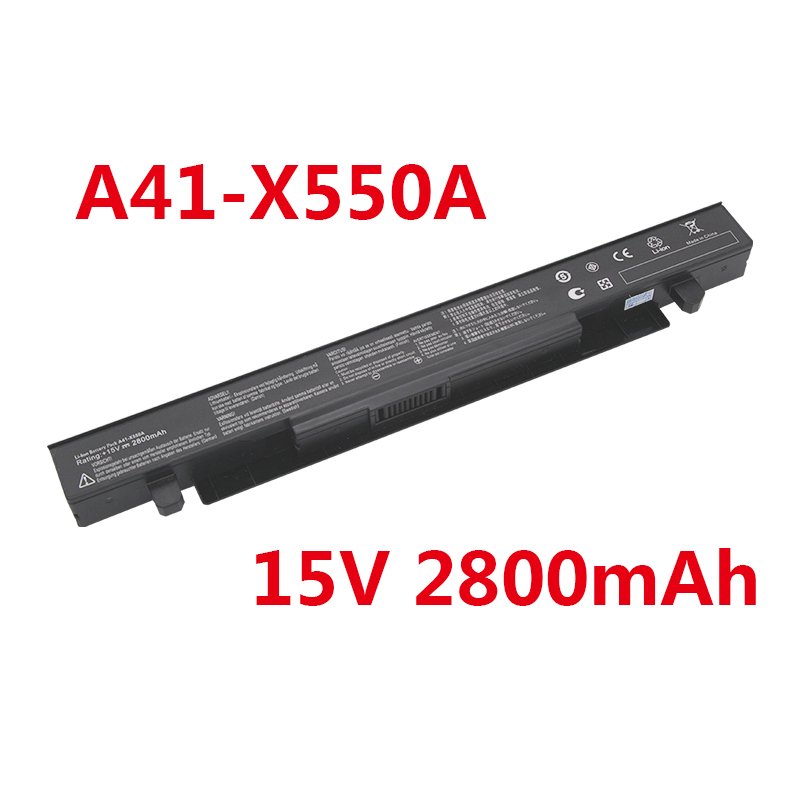 A41-X550A 15V 2800mAh Laptop Battery 4Cells For Asus A41-X550 A450 A550 F450 F550 F552 K550 P450 P550 R409 R510 X450 X550CA