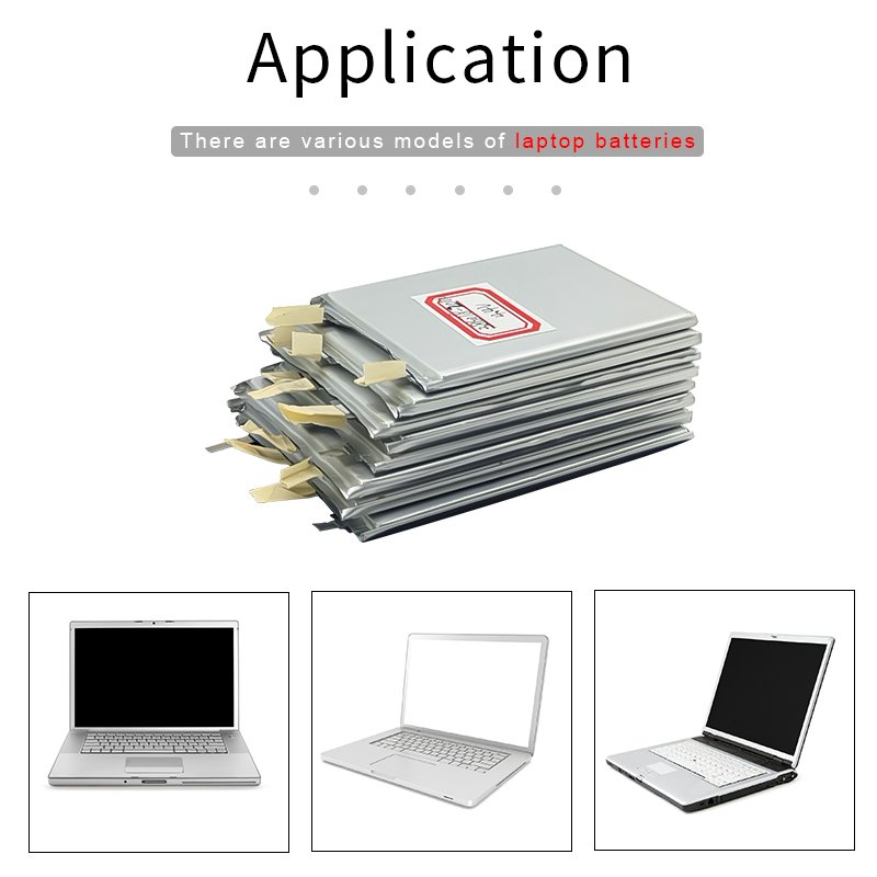 Del Laptop Lipoly battery High capacity li Ion Rechargeable Batteries Cells for notebook case accessories