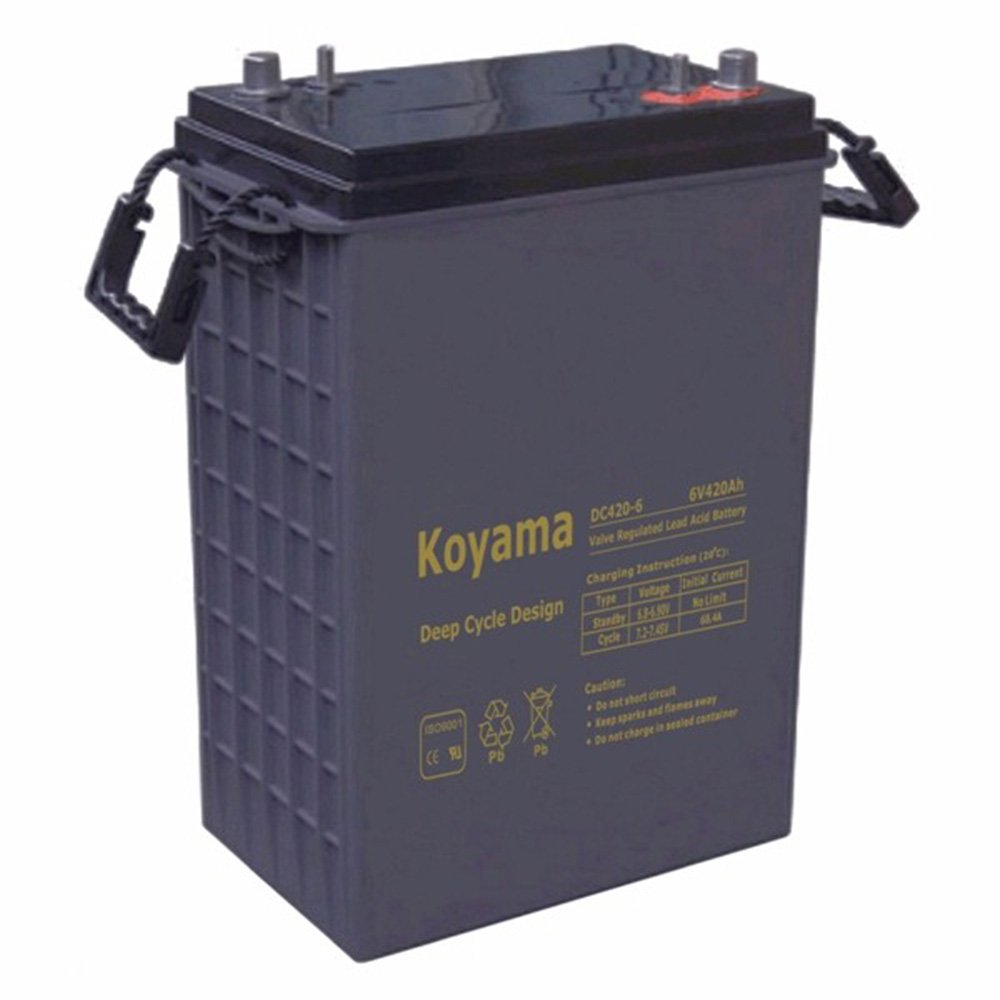 High-Capacity 6V 420Ah Deep Cycle AGM Battery for Heavy Duty Use Long-Life Lead Acid with 380Ah 330Ah 250Ah Thick Grids