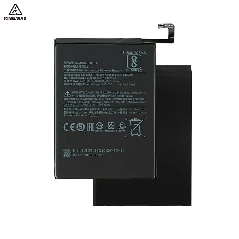 Genuine Back Mobile Batteries Batterie Replacement Cell Accessory Brand 5400mah Capacity for Xiaomi Max 3 BM51 Battery Redmi MI