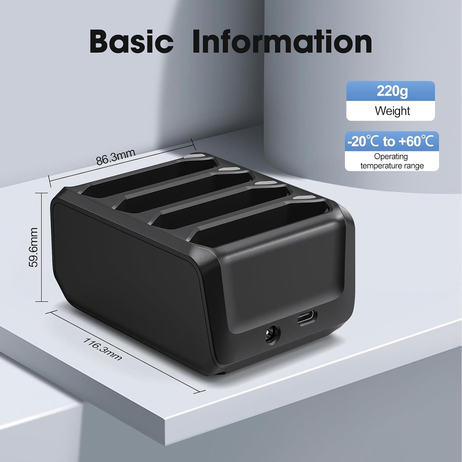 Battery Charger for Zebra Symbol TC70 TC72 TC75 TC77 Charging Cradle Charging Accessories for Scanner