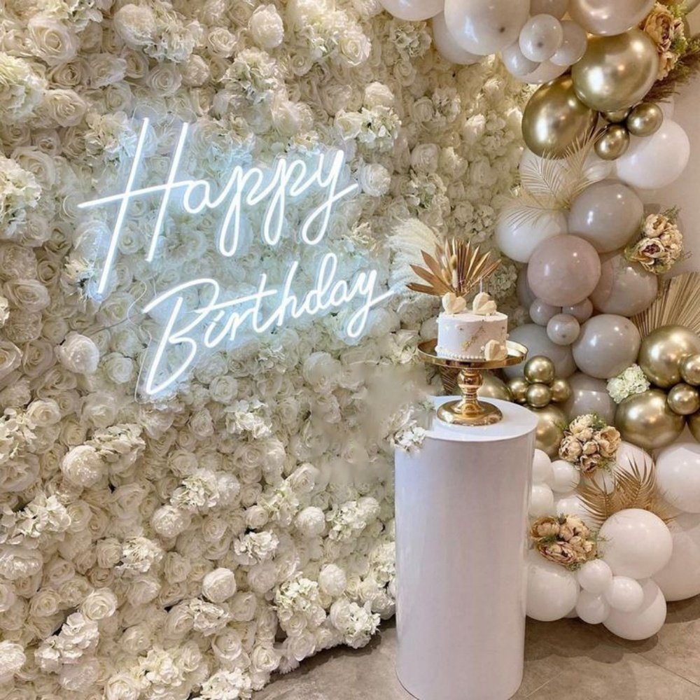 Custom happy wedding sign led light up sign party wall lighting accessories wedding neon light for party event decoration