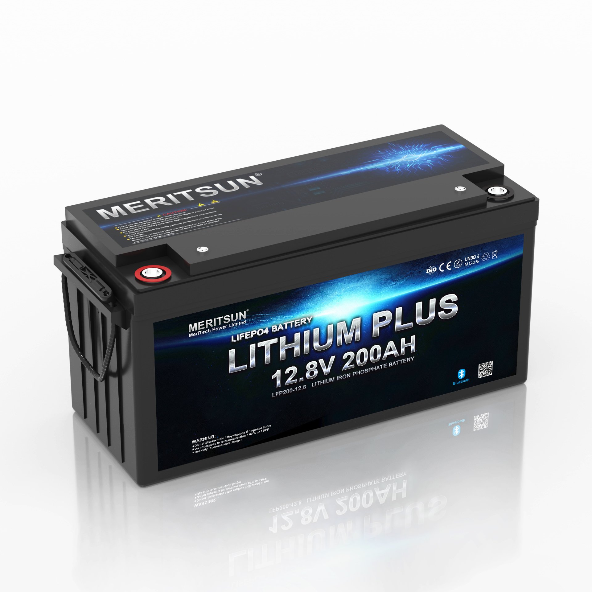 Meritsun Hot Sale Lithium 12-Volt Boat Batteries 12V Battery For Solar