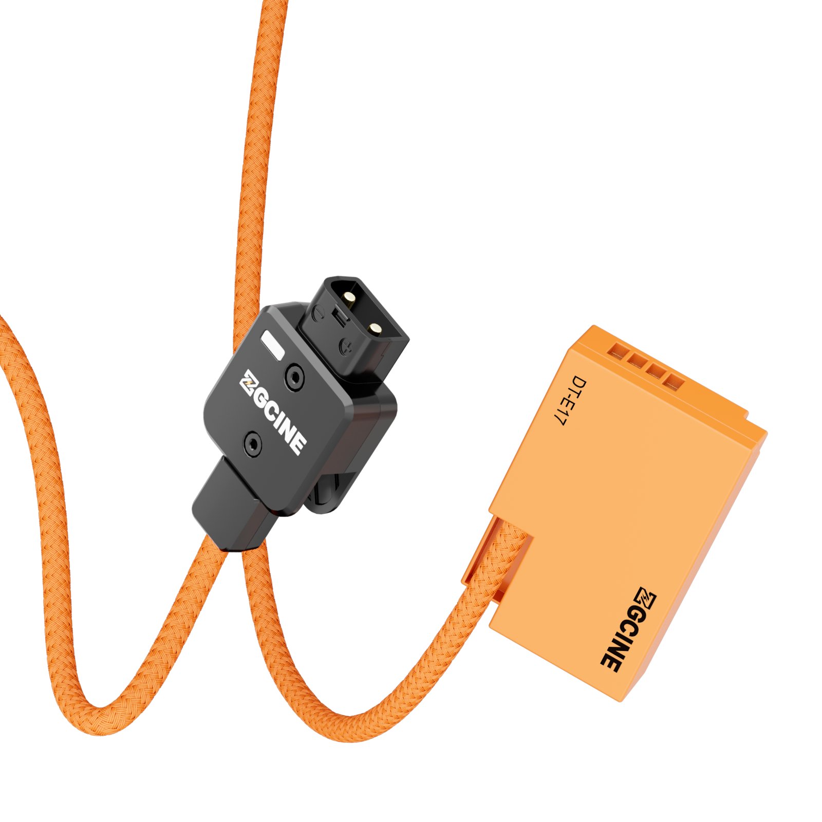 ZGCINE PD D-Tap to D Tap LP-E17 Dummy Battery Cable Anti-reverse 180° Adjustable Dummy Battery Camera Accessories