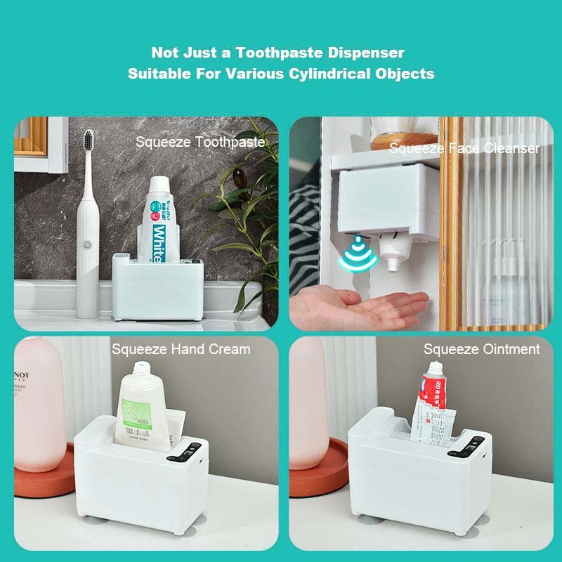 bathroom accessories sets toothbrush holder intelligent sensor automatic toothpaste squeezer dispenser