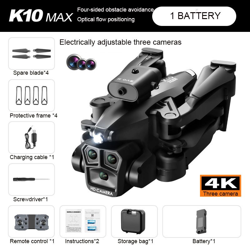 K10MAX high-definition aerial photography drone obstacle avoidance remote control aircraft optical flow quadcopter drone