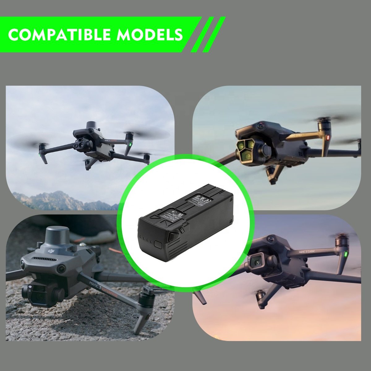 15.4V 5000mAh Li-Po Drone Intelligent Flight Battery Replacement Dji Mavic 3 Battery for Mavic 3 Class Cine Pro Accessories