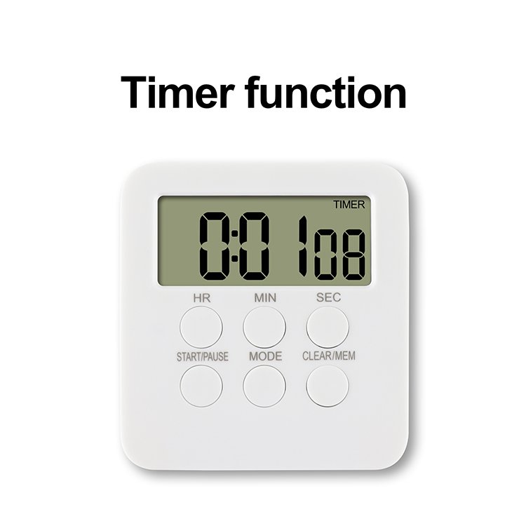 Digital timer switch Alarm clock countdown timer 99 min. and 59 sec Countdown kitchen Timer