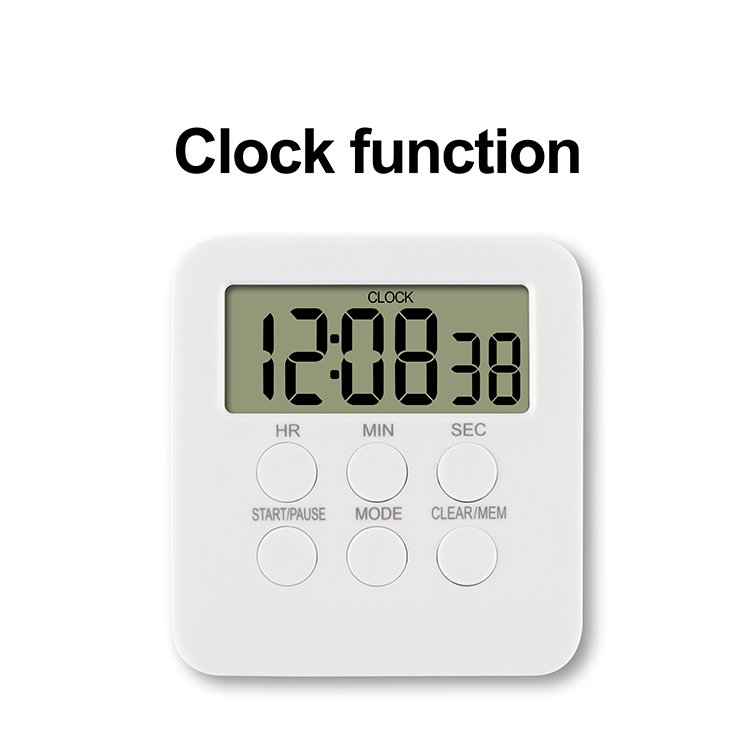 Digital timer switch Alarm clock countdown timer 99 min. and 59 sec Countdown kitchen Timer