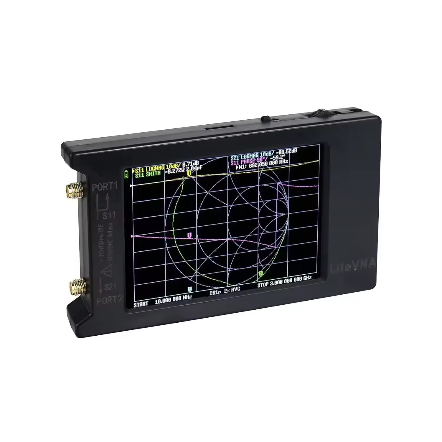 LiteVNA-64 Portable Vector Network Analyzer Antenna Analyzer 50KHz-6.3GHz Drone Accessories 4\" Display Battery FPV RC Drones