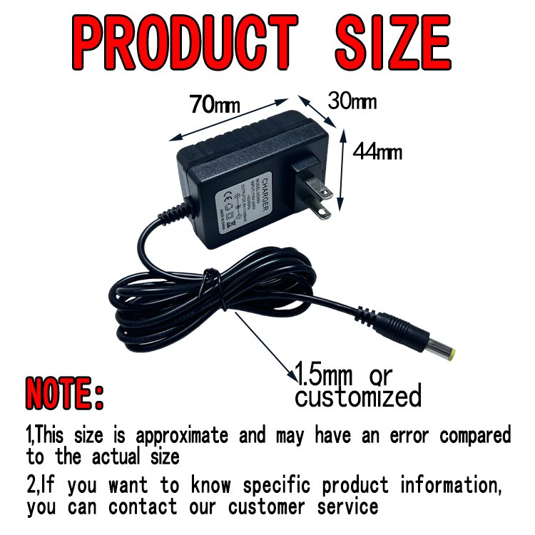 OEM ODM 6V12V24V Charger 4V6V4AH Lead-Acid Battery 6V1A Battery Charger 10W/15W Output Power US/EU/AU Socket Standard Lead Acid