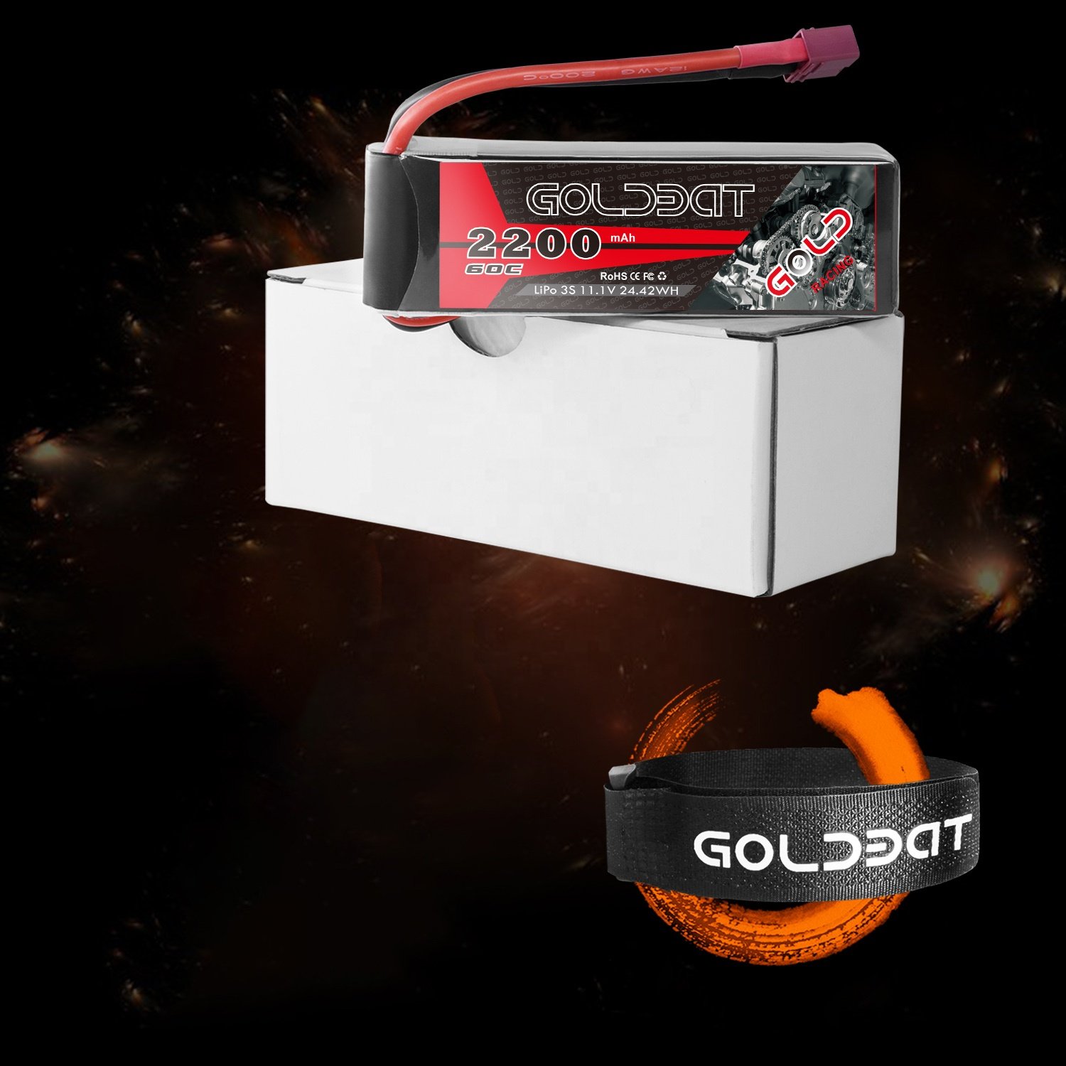 2S 3S 4S 5S 6S 2200mah 40C 60C RC LiPo Battery For RC Helicopter Aircraft Quadcopter With T/JST/XT30/XT60 Plug