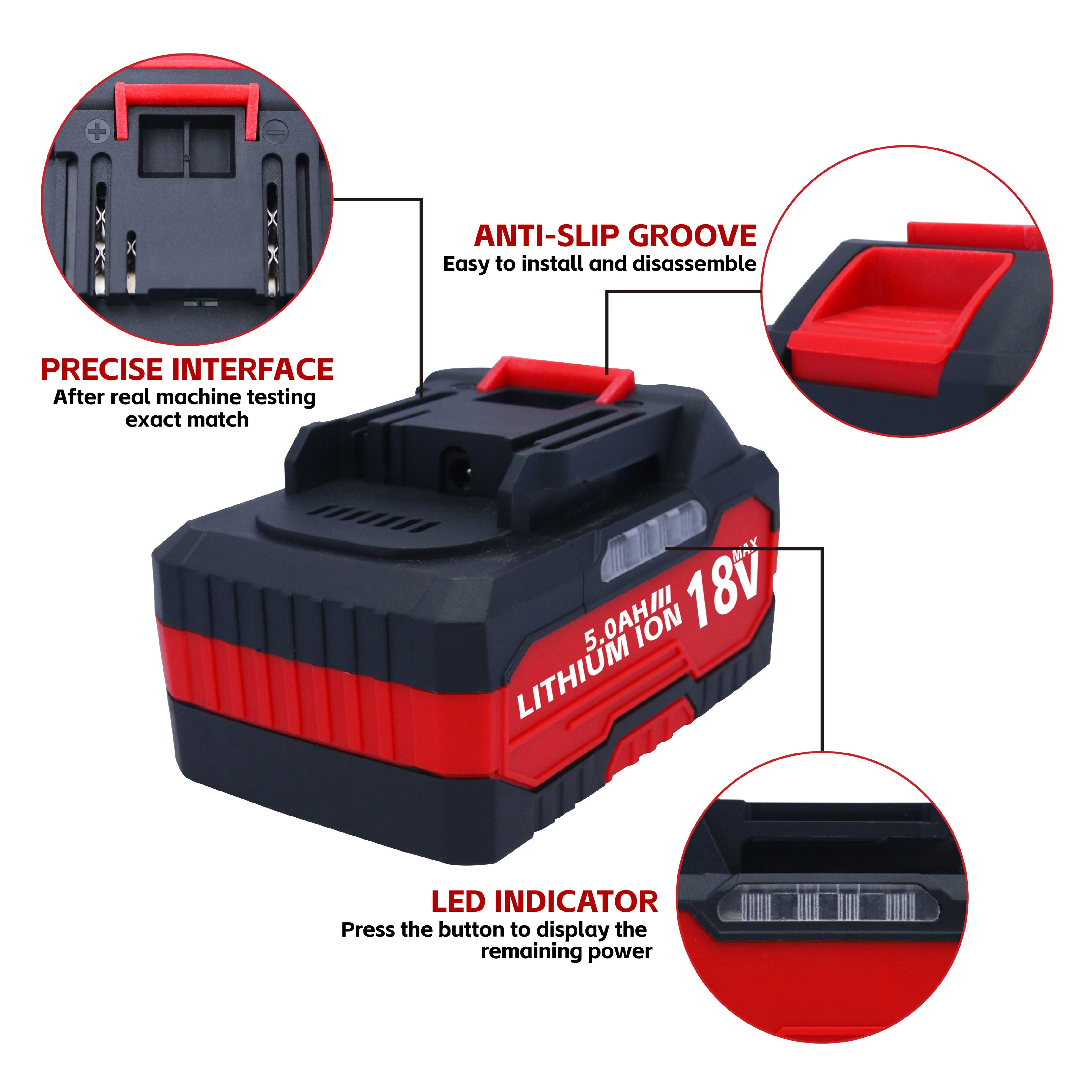18V 2000mAh Power tool battery HY-MAK-40A for Makita tool Li ion battery Replacement battery