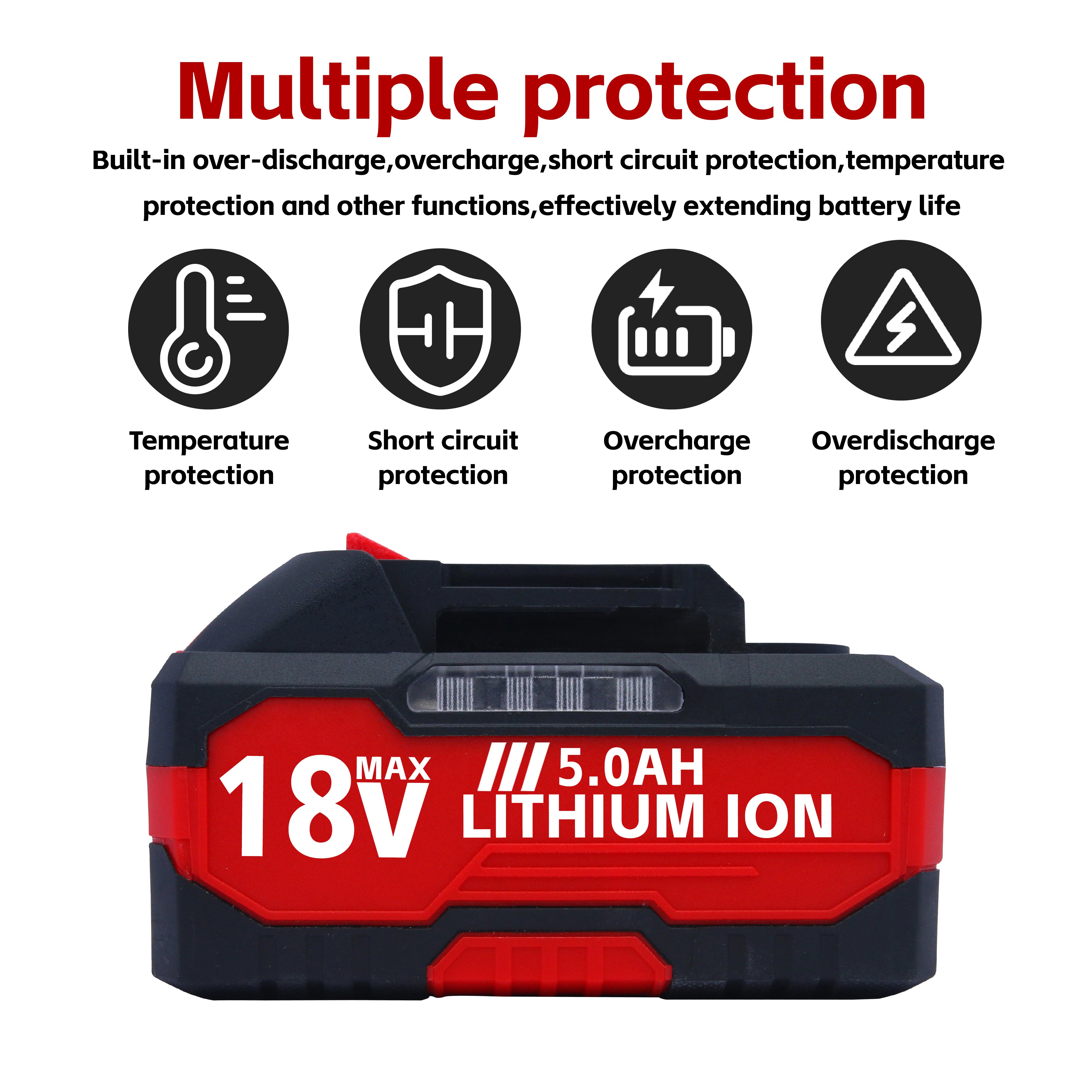 18V 2000mAh Power tool battery HY-MAK-40A for Makita tool Li ion battery Replacement battery