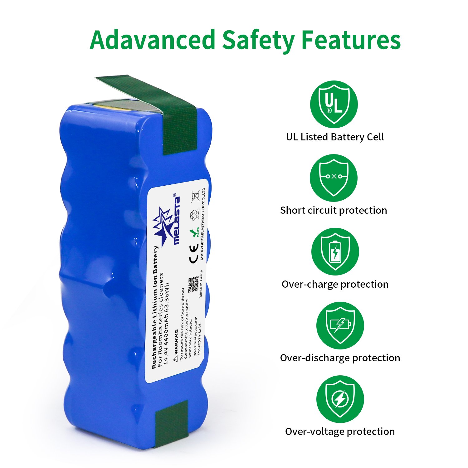 Vacuum Cleaner Accessories 14.4v Li-Ion Battery For Robot Robotics Cleaner Irobot Roomba 500 600 700 800 Series