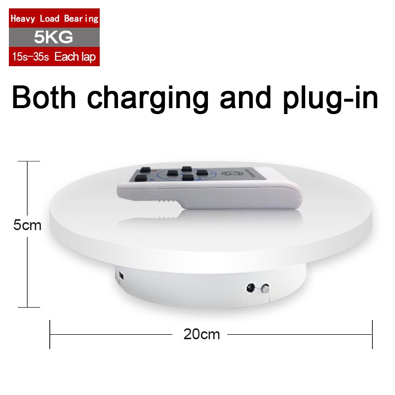 Turntable-BKL Battery driven Rotating Turntable Photography Studio Accessories Jewelry Photo Capture 360 turntable