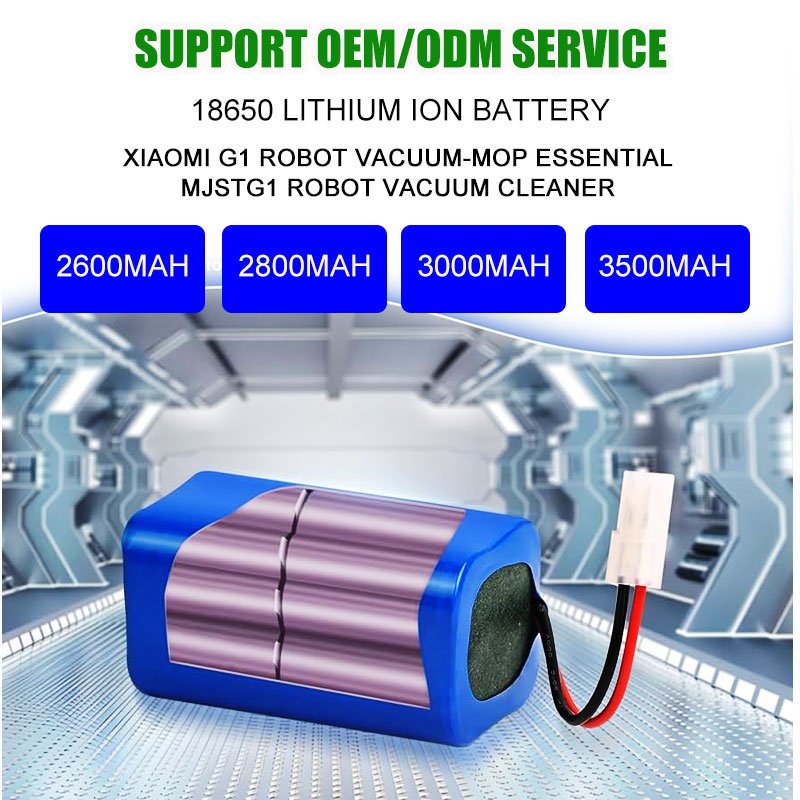Compatible 14.4V 2600MAH 3500mAh Battery For Xiaomi G1 MI Robot Vacuum-Mop Essential MJSTG1 Robot Vacuum Cleaner Accessories