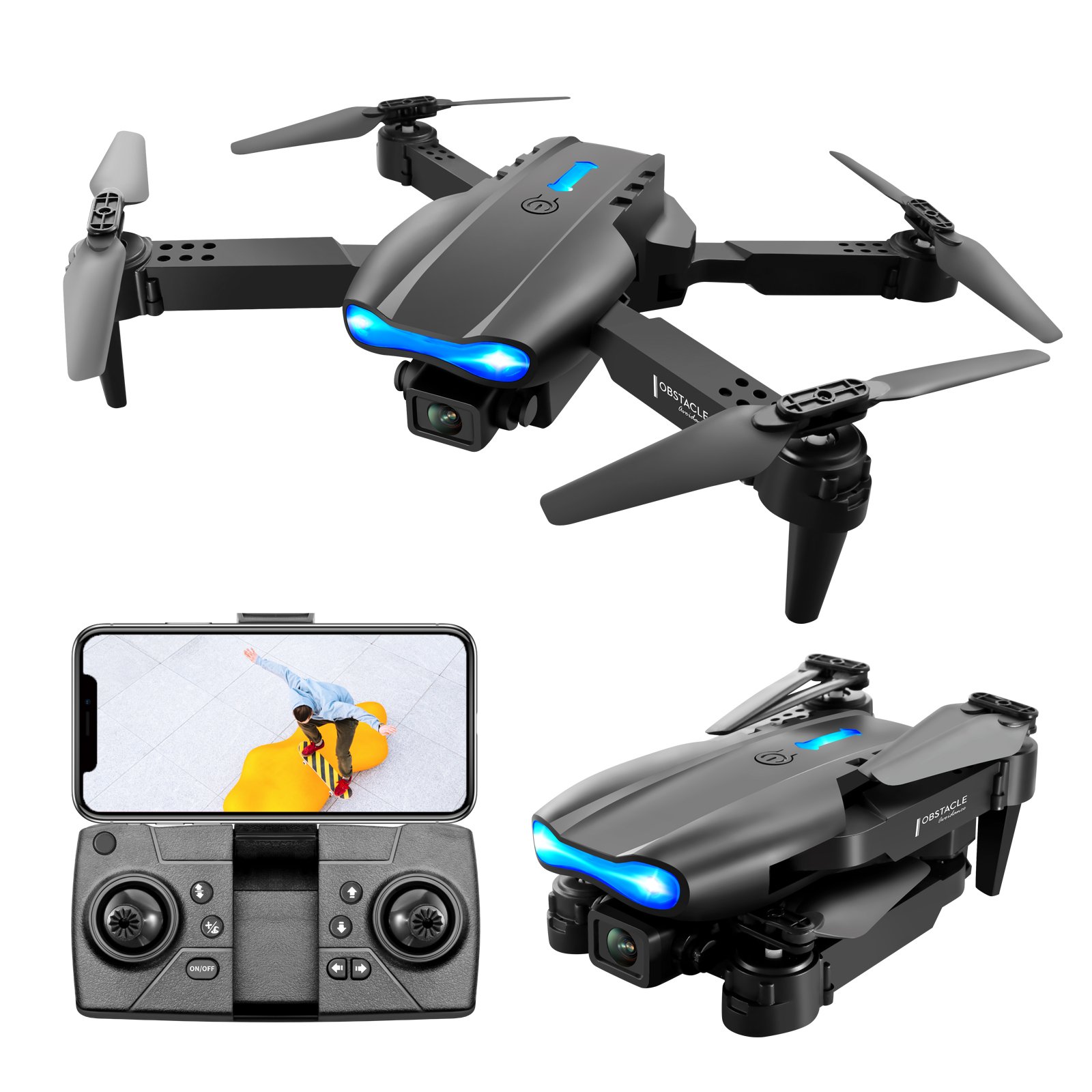 E99Pro professional foldable 4k camera high-definition aerial photography remote control airplane children's flying toy
