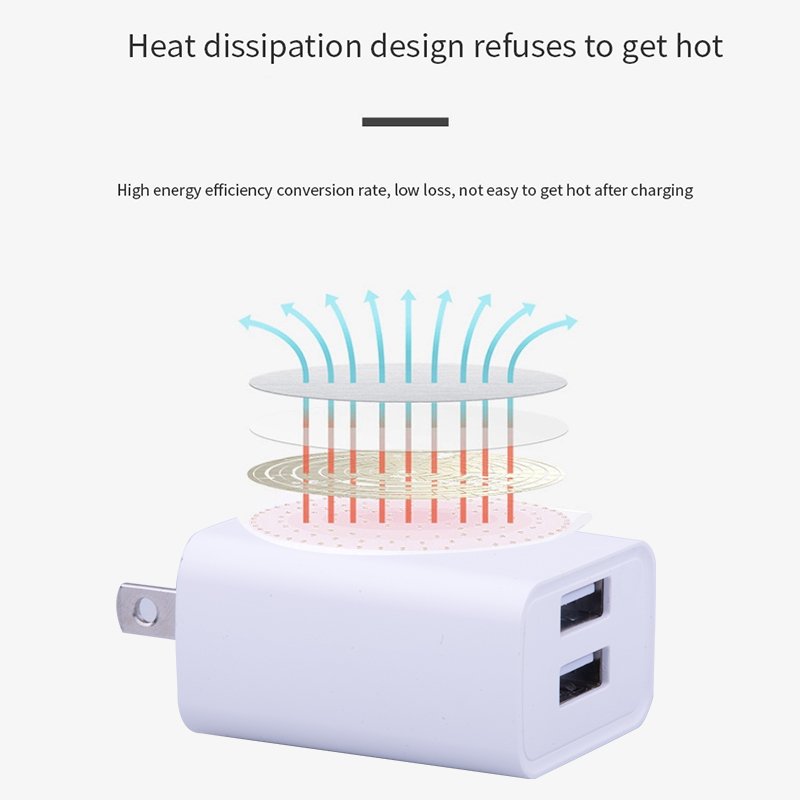 2 USB Port Adapter Chargers Batteries Mobile Phone Adaptor Mobile Accessories Charger for Phone