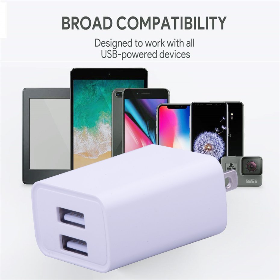 2 USB Port Adapter Chargers Batteries Mobile Phone Adaptor Mobile Accessories Charger for Phone