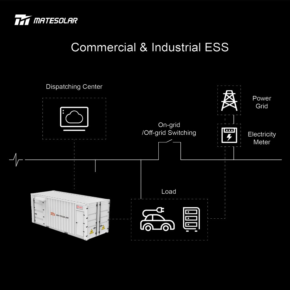 Bess Lithium Battery Container 1MW 3MWh Solar Energy Storage Container Battery