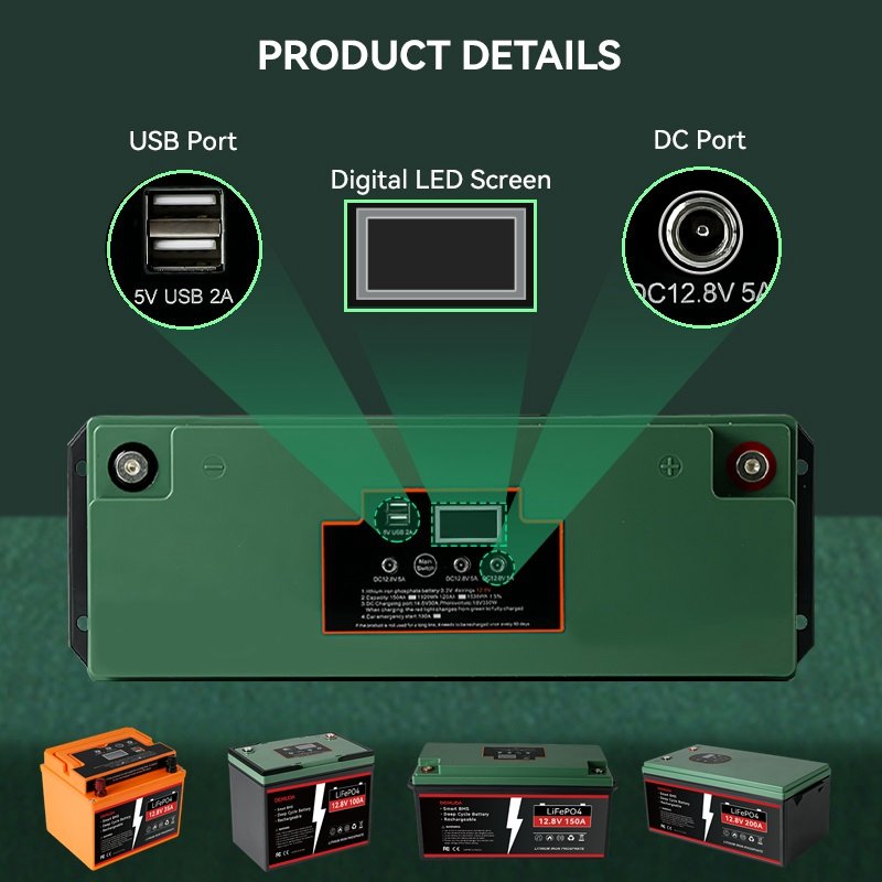 Smart BMS Lithium-ion Battery Pack Parallel Batterie Solaire Lithium 200ah 150ah 250ah 100ah Solar Energy Storage Battery