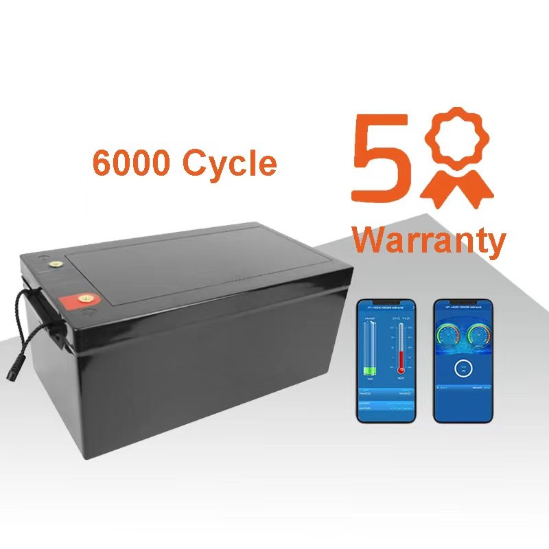 GSOK 12V 120Ah solar system mini complete 3kw set home panel energy storage for Boat BT IP68 Waterproof Heating battery