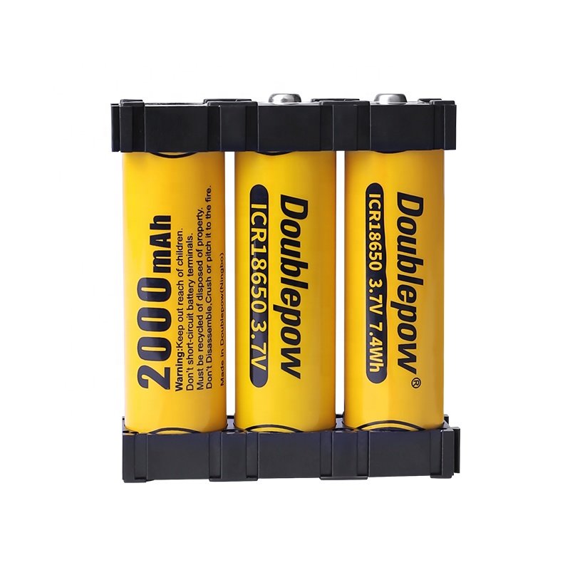 ABS Material 18650 1P 2P 3P RoHS Battery Holder Certified DIY Accessory Lithium Ion Cylindrical Cell Battery Pack Holder