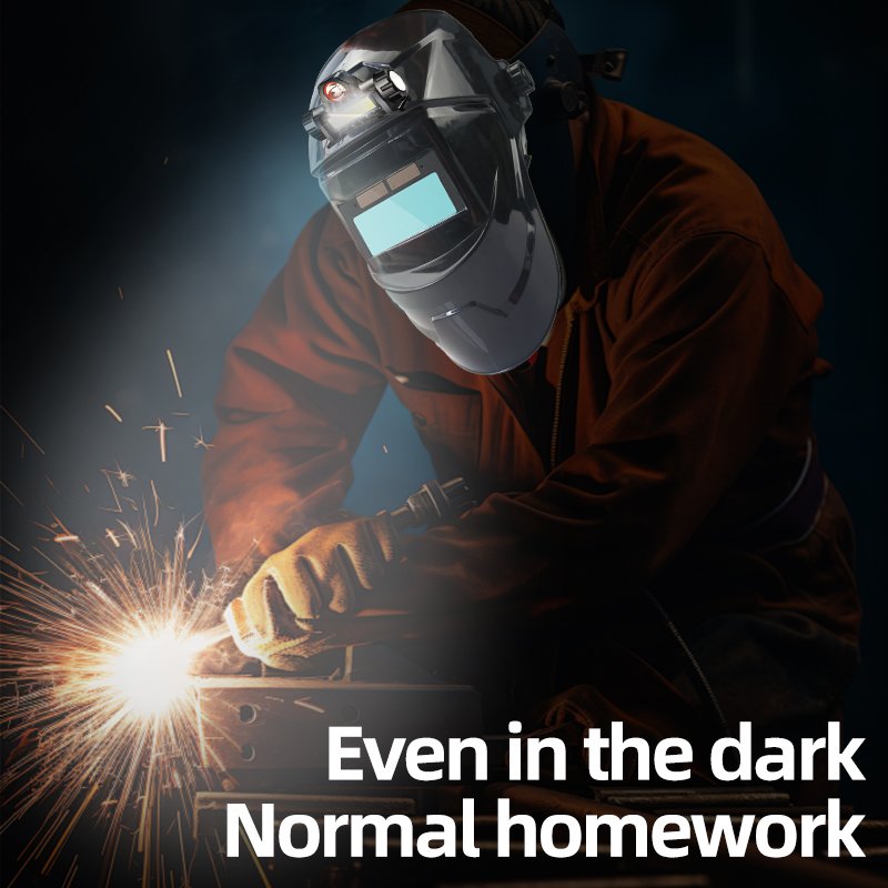 Welding Mask Solar Automatic Dimming Large View True Color Auto Darkening Welding Helmet Welding Mask Clear Lighting True Color