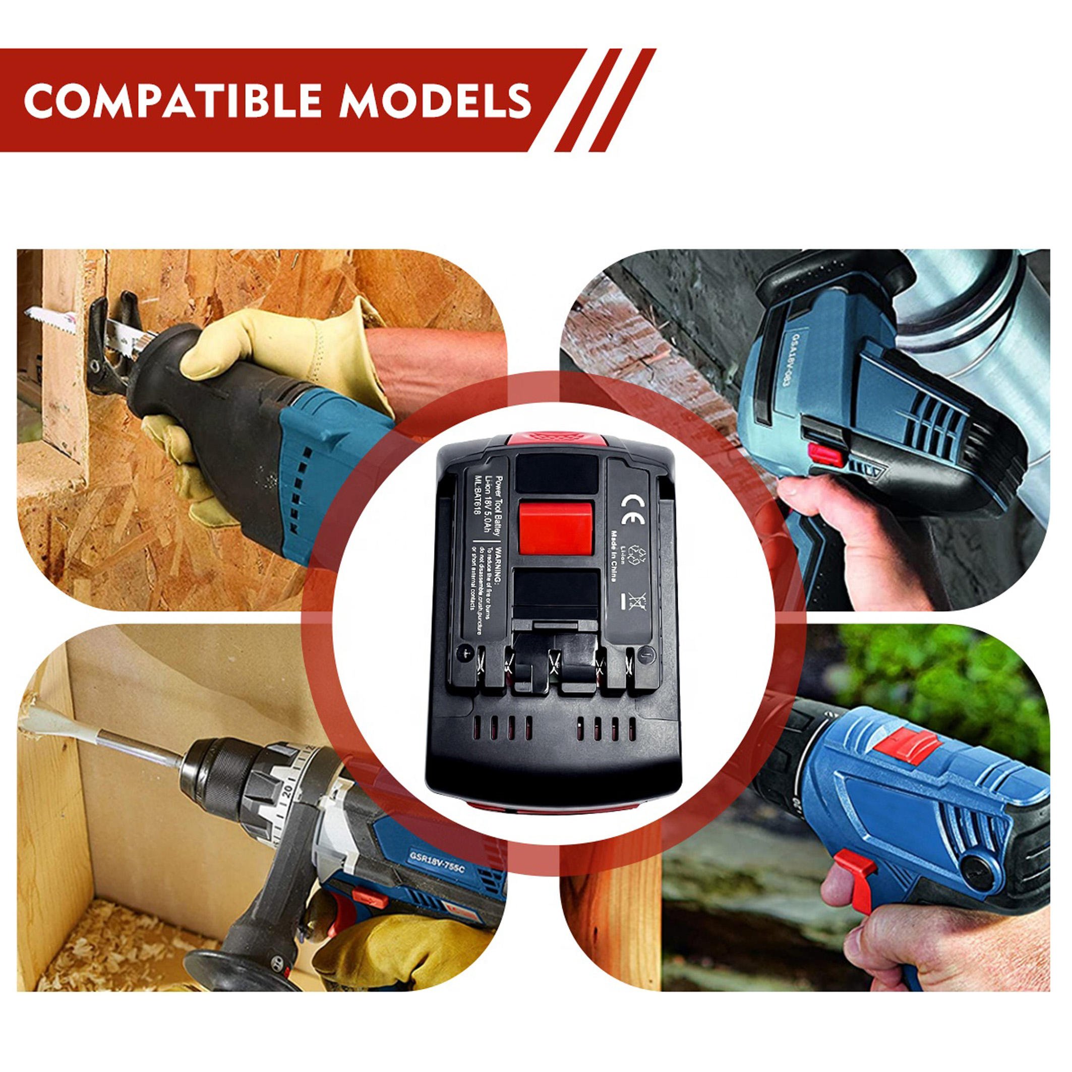 Powerful battery BAT610G 18Volt 3.0Ah 4.0Ah 5.0Ah 6.0Ah Rechargeable Lithium ion For Bosch Batteries power tools accessories