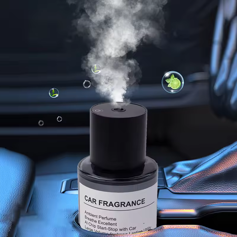 2024 Best Price Perfume Automatic Spray Car Fragrance Scent Machine Smart Car Air Freshener Portable Wireless Car Aroma Diffuser
