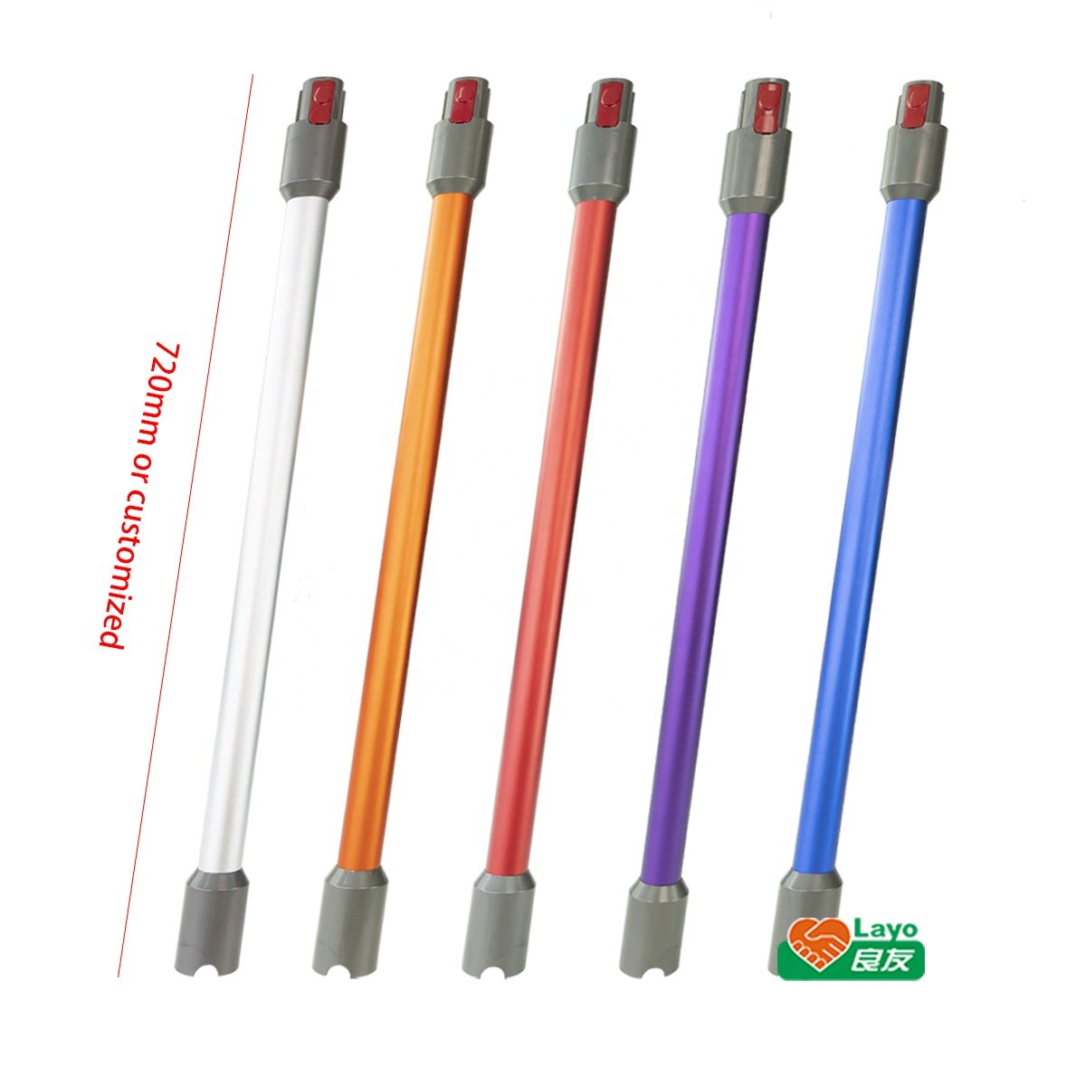 Customized Aluminium Vacuum Cleaner Accessory Extension Tube For Dysons V7 V8 V10 V11 V15 Telescopic Tube Hose Pipe Vacuum Parts