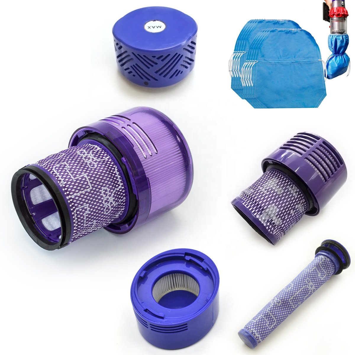 Factory Washable Post Motor Vacuum Cleaner Filter for Dysons V10 SV12 969082-01 Vacuum Cleaner Spare Parts Accessory Replacement