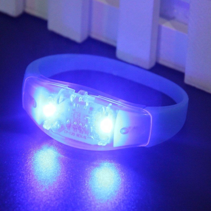 Bar Wedding Festive Atmosphere Celebration Voice Activated Vibration Flashing LED Bracelet