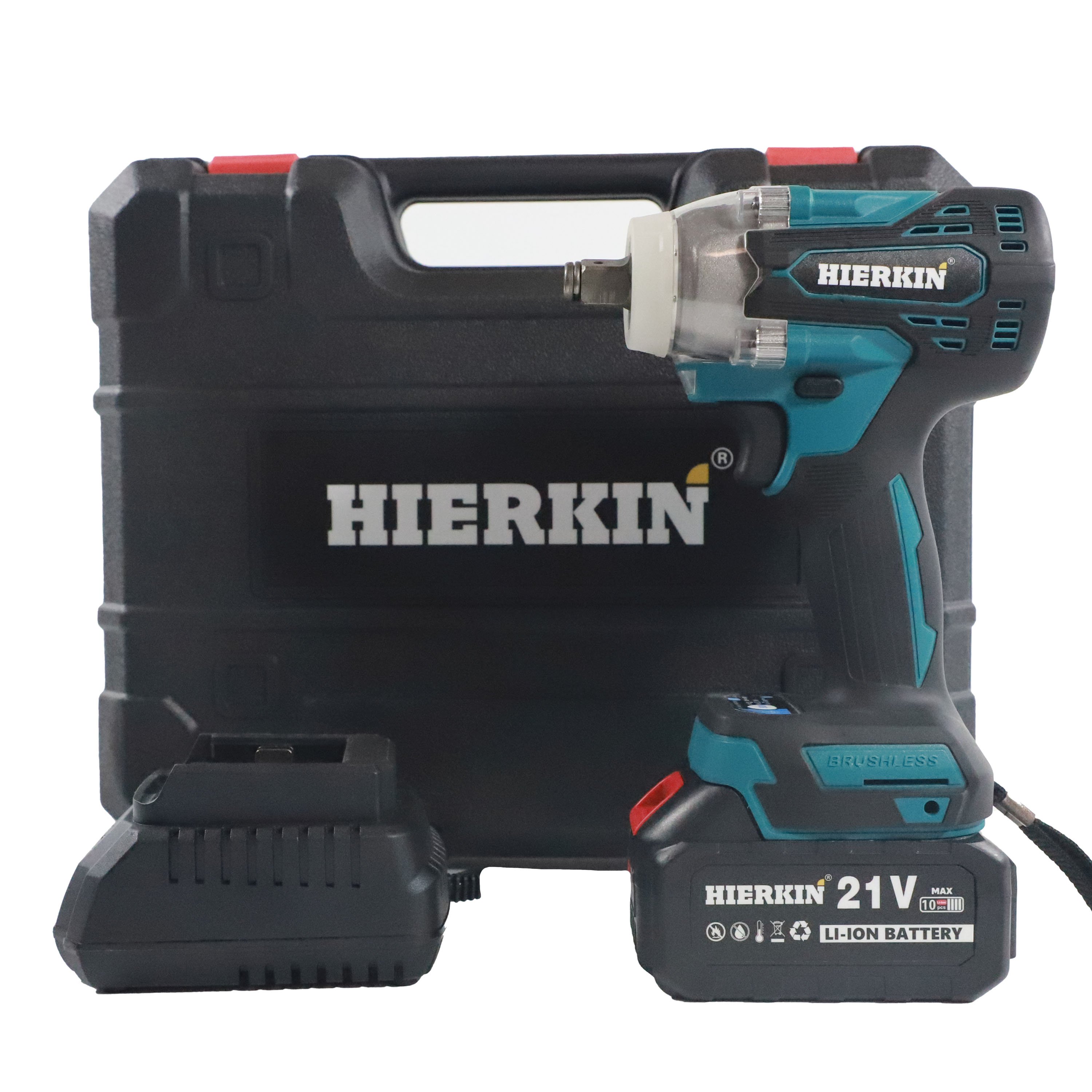 HIERKIN High Power battery packs klucze herramientas para mecanico automotriz auto repair tool set power wrenches impact wrench
