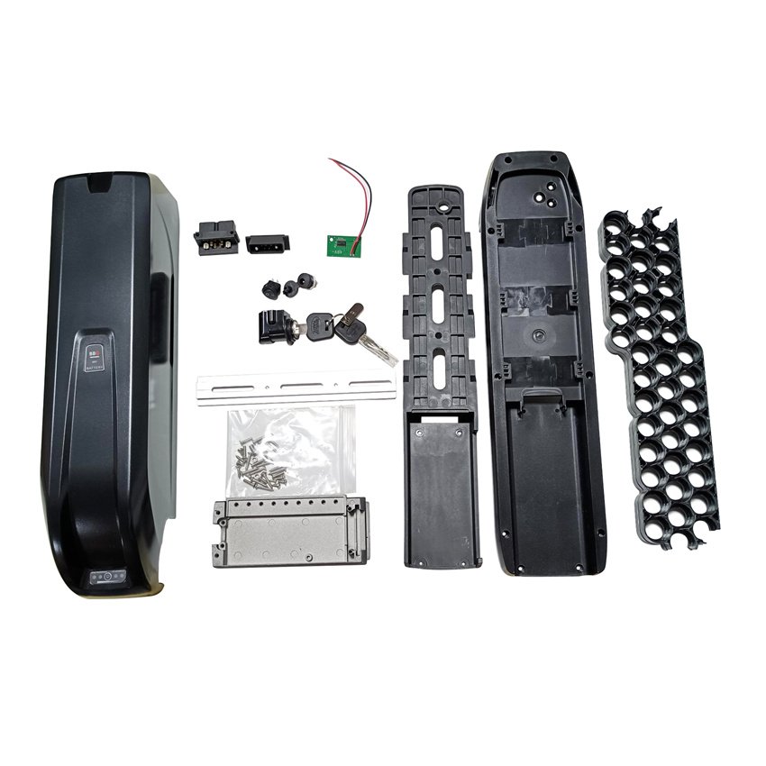 Full Set Hailong 36V 48v 52v ebike Battery Case SSE-107 18650 52 Cells Lithium Battery Case Box 21700 42 Cells Battery Case Box